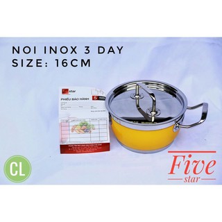 NỒI INOX FIVESTAR 16/18/20/24CM 3 ĐÁY-CÁC MÀU