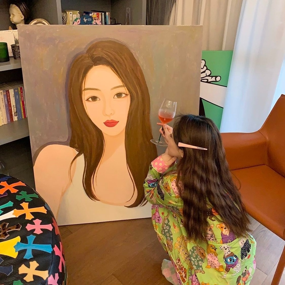 Bộ đồ ngủ in họa tiết hoạt hình độc đáo thời trang xuân thu cho nữ