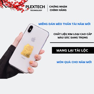 Combo 5 miếng dán mèo thần tài để trong túi ví,ốp điện thoại mang lại may mắn cho năm mới 2021