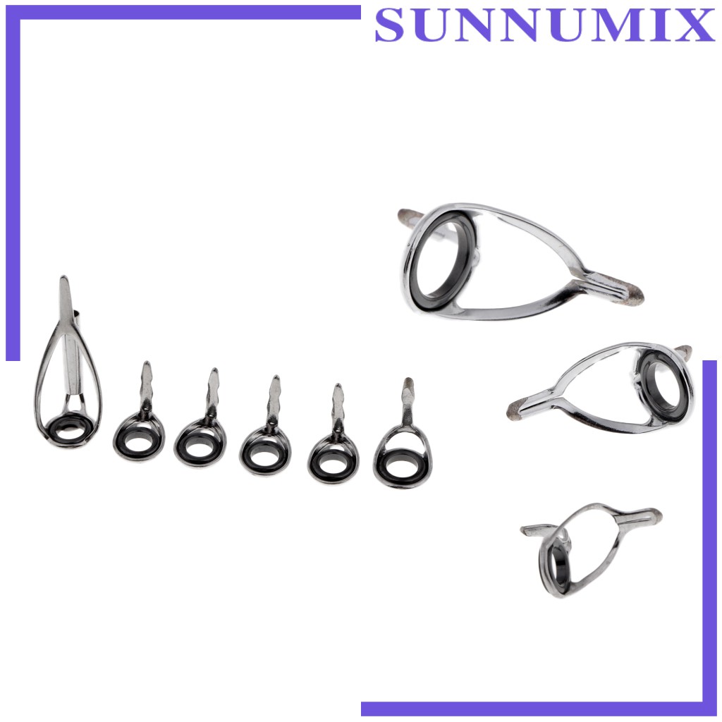 Set 18 Khuyên Dẫn Cần Câu Cá Bằng Thép Không Gỉ