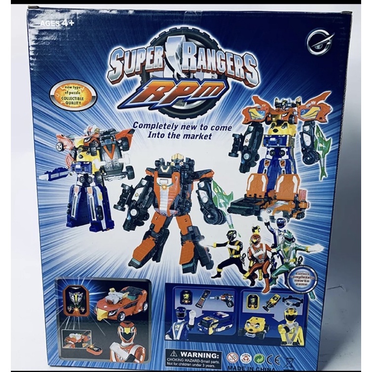 SIÊU NHÂN CƠ ĐỘNG THÁO LẮP SUPER RANGER RPM
