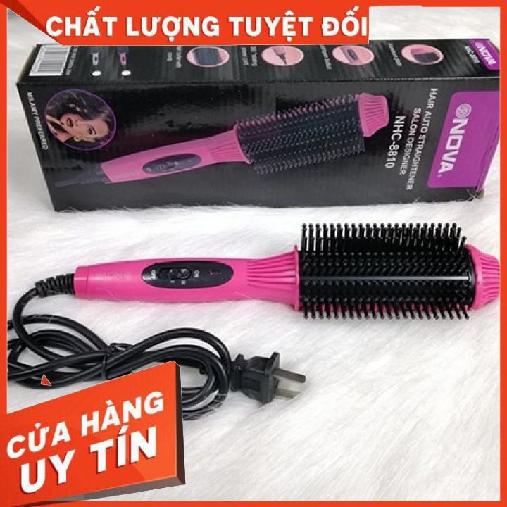 Lược Điện Tạo Kiểu Tóc Đa Năng Cao Cấp Nova NHC-8810 Uốn Cụp - Uốn Xoăn - Dập Xù Phồng [FREESHIP]