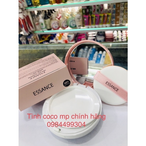 Phấn nước mịn lì, mờ khuyết điểm,kiềm dầu Essance Veil Fit Cushion SPF50+ PA+++ 15g #21 tone da sáng