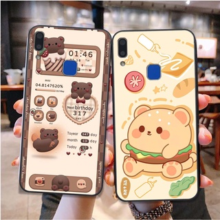 ốp lưng điện thoại vivo y91 / y91c / y93 / y95 in hình gấu humberger chi bi vô cùng đáng yêu