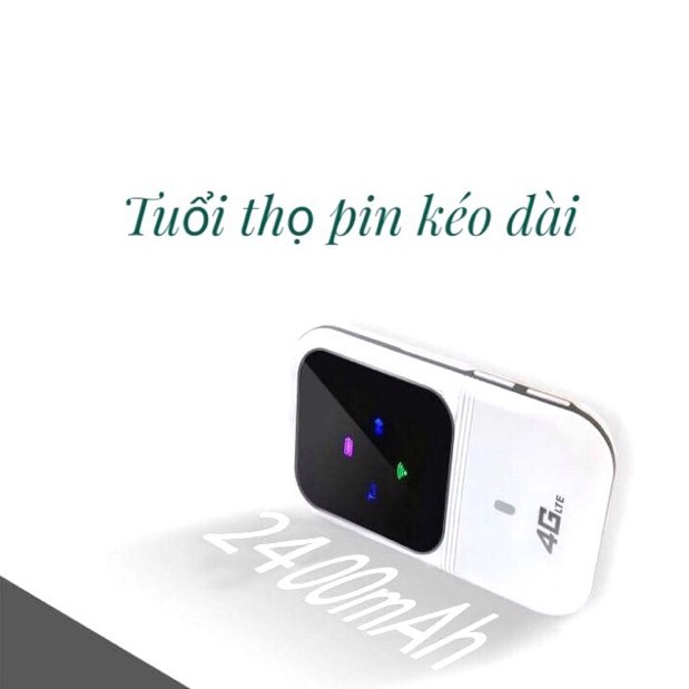 bộ phát wifi 4G A800 LTE tốc độ cao, bộ phát wifi 4G pin trâu kết nối nhiều thiết bị cùng lúc