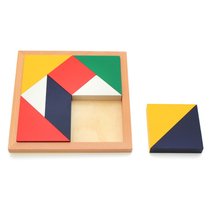 Giảm 10% [Tối Đa 35K Đơn Từ 50K] – Đồ Chơi Gỗ Ghép Hình Tangram - Giáo Cụ Montessori