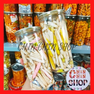 Bánh men con sâu/ đuông sữa lon 330g, thơm ngọt, bánh tuổi thơ - ĂN VẶT CHIN CHIN.