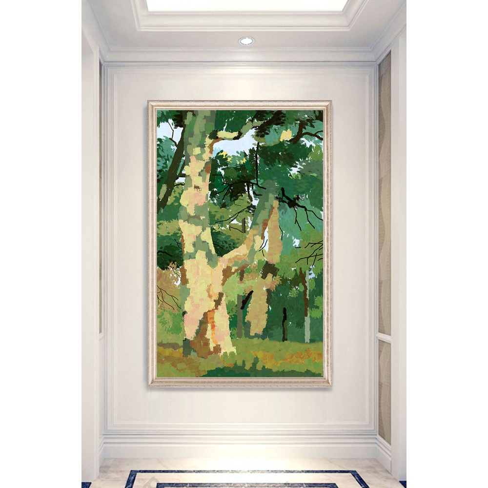 In hình ép gỗ Laminate TRANH HÀNH LANG HIỆN ĐẠI - Mẫu 89 (50x75, 60x90, 70x110). In ảnh theo yêu cầu