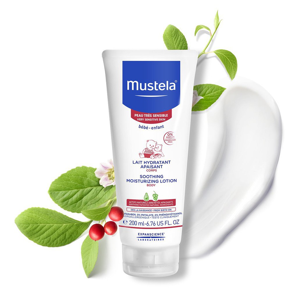 Mustela Sữa dưỡng da toàn thân dành cho bé Soothing Moisturizing Body Lotion 200ml