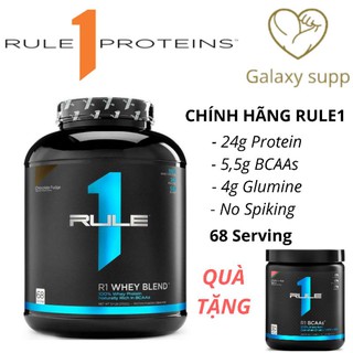 (Tặng BCAA) Whey protein Rule1 Blend R1 68 lần dùng