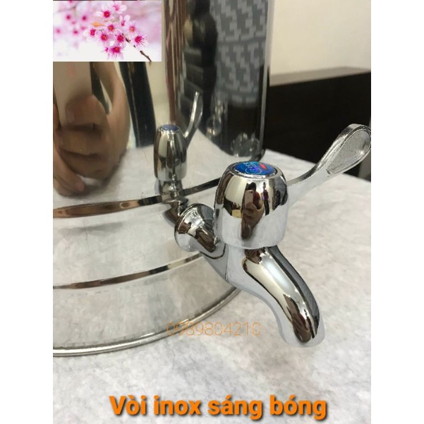 (Có Video SP)Bình đựng nước inox 15 lít có vòi SUS 304 ,Bình nước inox 15 l,Bình nước inox có vòi inox 304, CHÍNH HÃNGVN