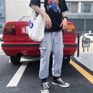 Quần Dài Ống Rộng Màu Trơn Phong Cách Hàn Quốc Size S-3Xl