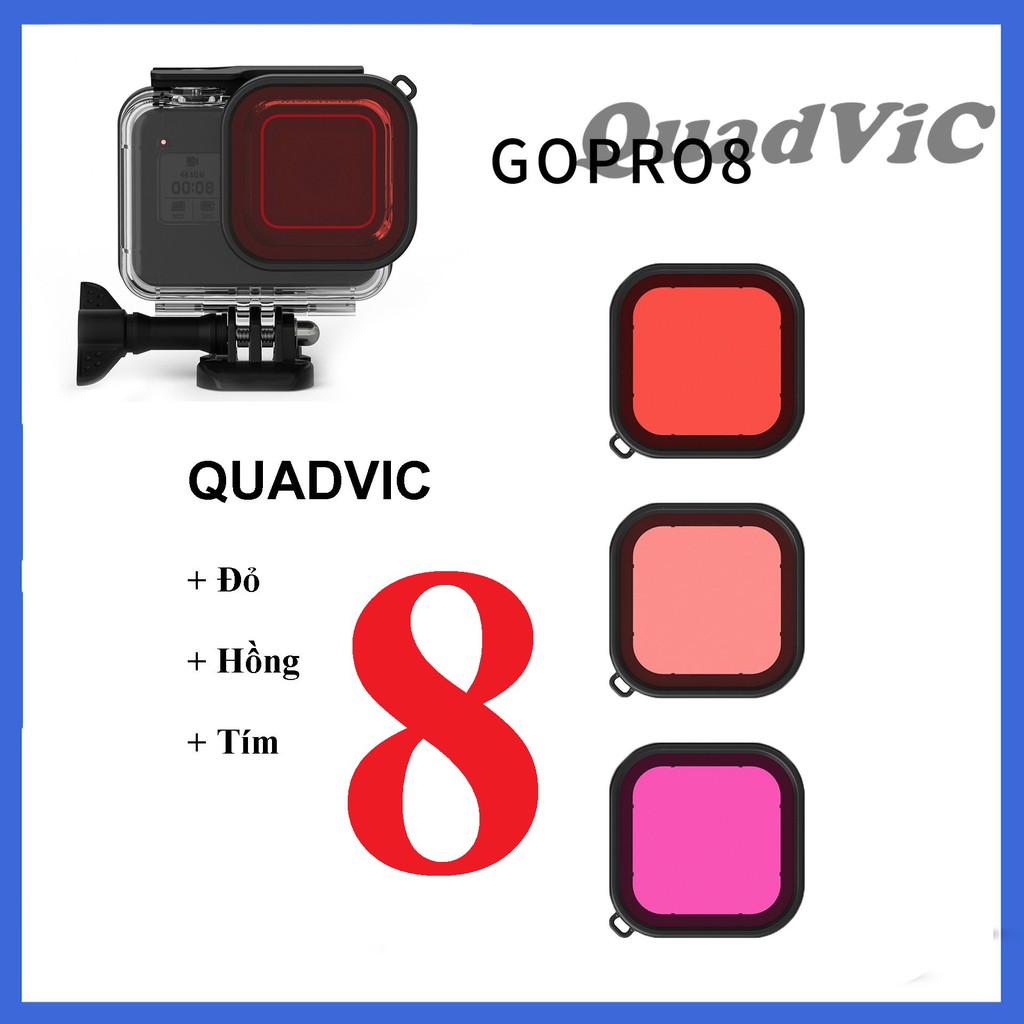 Phụ kiện bộ lọc & vòng bảo vệ ống kính lens gopro hero 8 black Gopro 8 accessories lens protec QuadViC.com N00206