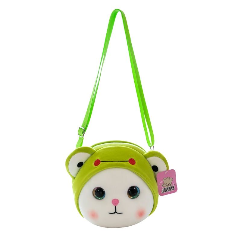 Túi Đeo Chéo Hình Khủng Long Nhồi Bông Mini Dễ Thương Cho Bé Gái