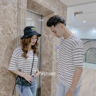 Áo đôi nam nữ tình yêu - sọc kẻ