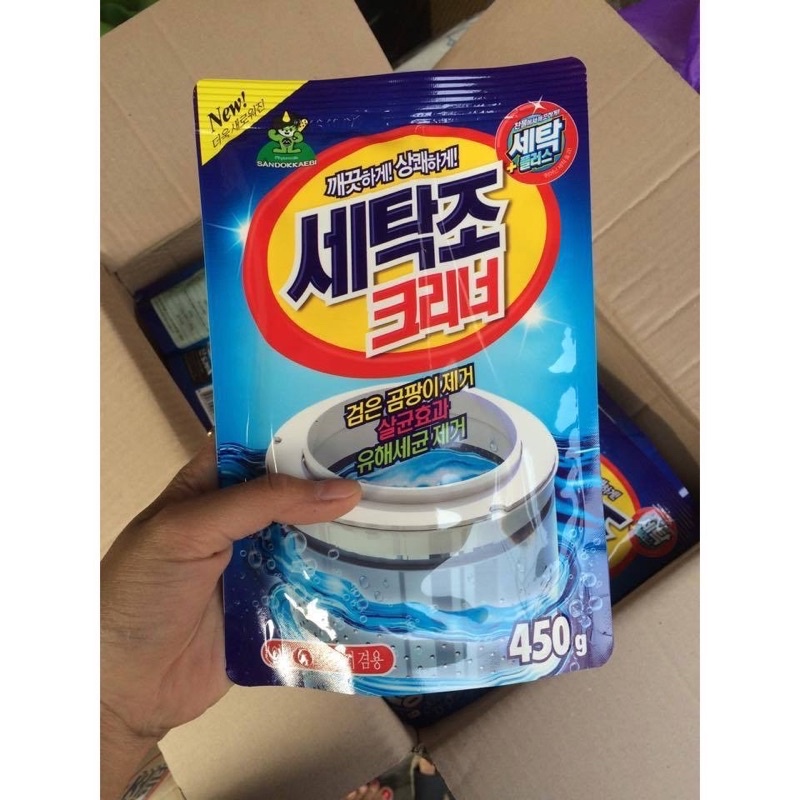 Bột tẩy lồng vệ sinh máy giặt Hàn Quốc Sandokkaebi Hàn Quốc - NPP chính hãng