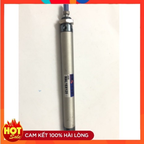 Xi lanh khí nén đường kính 16, hành trình 25, 100, 125, 150, 175, 200, 300, 400, 500