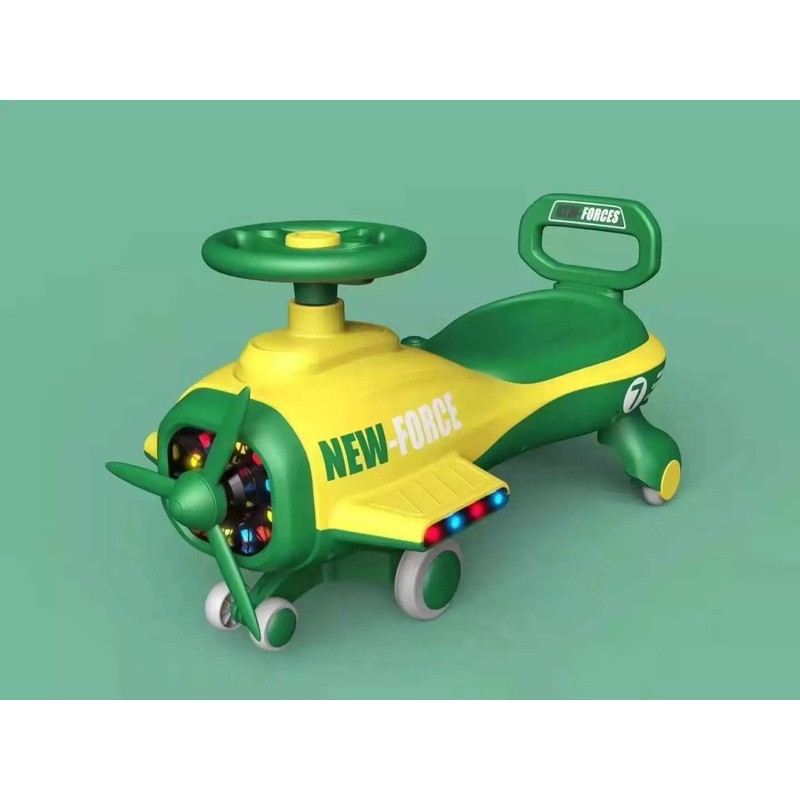 Xe lắc máy bay cho bé  ,xe chòi chân cao cấp New force có đèn nhạc  mẫu mới nhất  trọng tải 120kg.