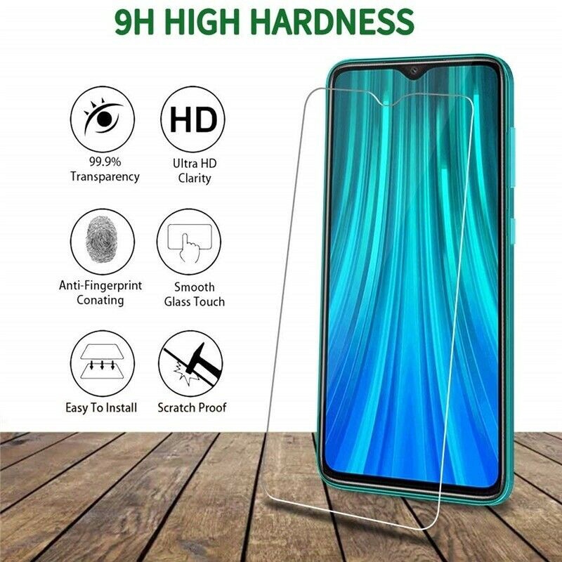 Set 2 món gồm kính cường lực bảo vệ màn hình + kính bảo vệ ống kính camera cho Xiaomi Redmi Note 8/ Note 8 Pro