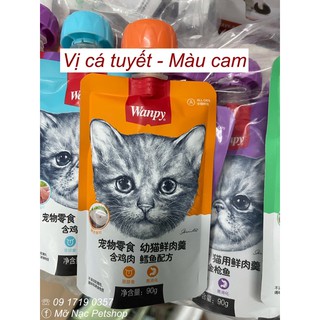Súp thưởng cho mèo wanpy nắp vặn - 90g
