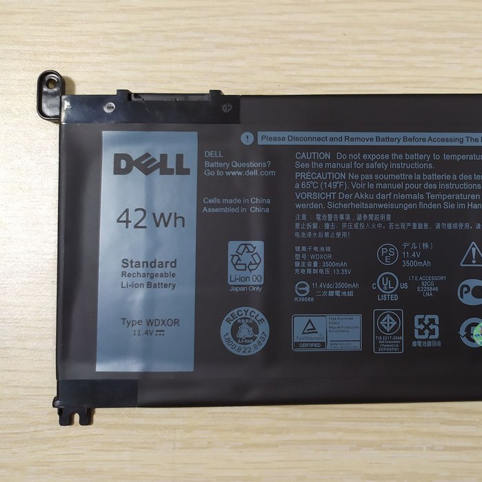 [FREESHIP] 💖 Pin Laptop Dell Vostro 5468 5567 5568 5471 5481 5581 5584 5480 WDXOR 42Wh  Hàng Zin Nhập Khẩu. | BigBuy360 - bigbuy360.vn