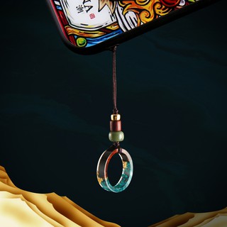 ❣►Apple mobile phone band rope Chinese wind resin pendant iphoneX men and women following with the hanging ornaments