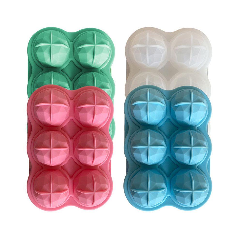 WATTLE Creative Ice Ball Form No Leaking Ice Cream Ball Maker Ice Cube Maker for Whiskey Sphere Reusable Silicone Mould Ice Cube Mold Bars 3D Diamond Shape/Multicolor