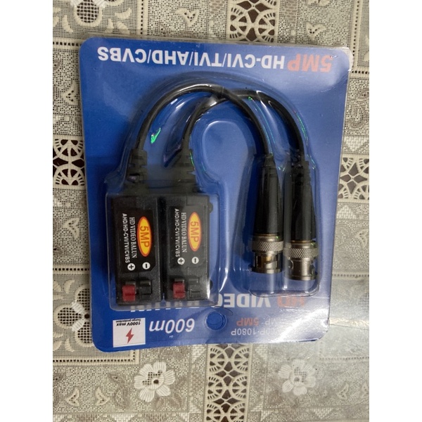 Video balun 5mb bấm chuẫn HD. chuyên camera -JACK BALUN BẤM 5MP
