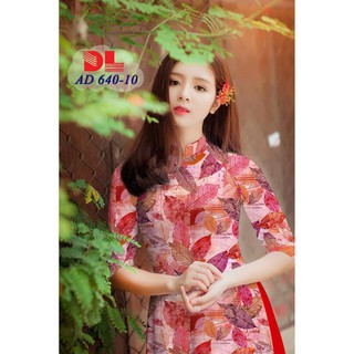 vải áo dài chiếc lá