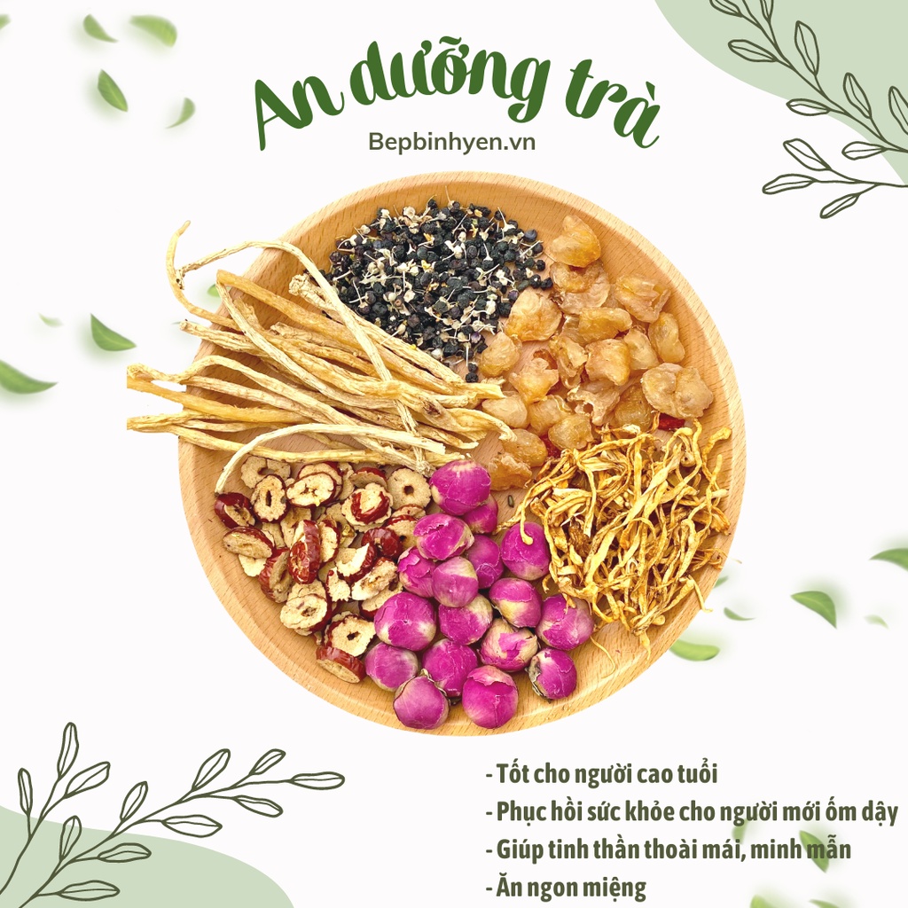 An Dưỡng Trà - Trà Hoa Thảo Mộc Phục Hồi Sức Khỏe - Bếp Bình Yên - 130 gram