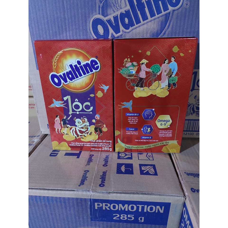 Ovaltine Bột Cacao Hộp 285g Hộp Tết