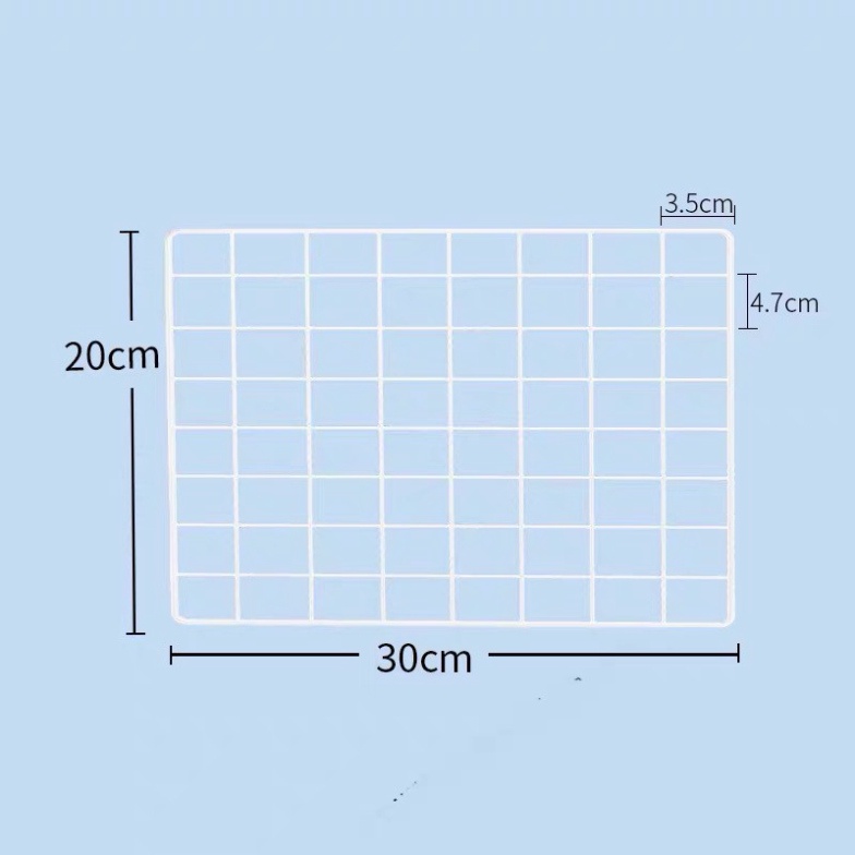 Lưới Thép 20x30cm Đa Năng Làm Kệ, Gía Sách, Để Bàn Đa Năng (Bán lẻ tấm)