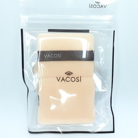 Bông phấn khô vuông nhỏ Vacosi bịch 2 bông BP02