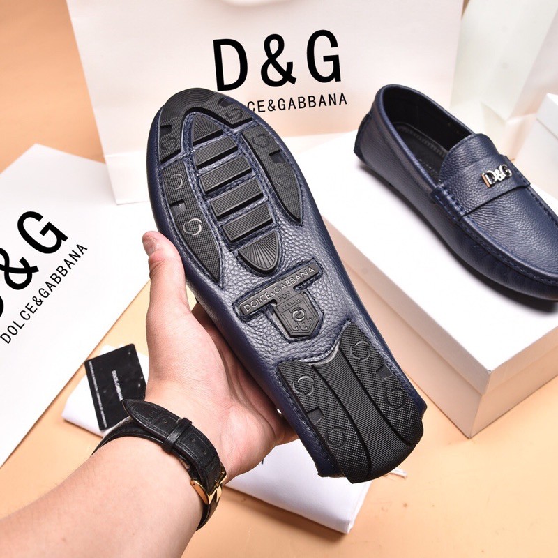 Giày lười cho nam thương hiệu Dolce & Gabbana D&G da thật cao cấp mẫu mới