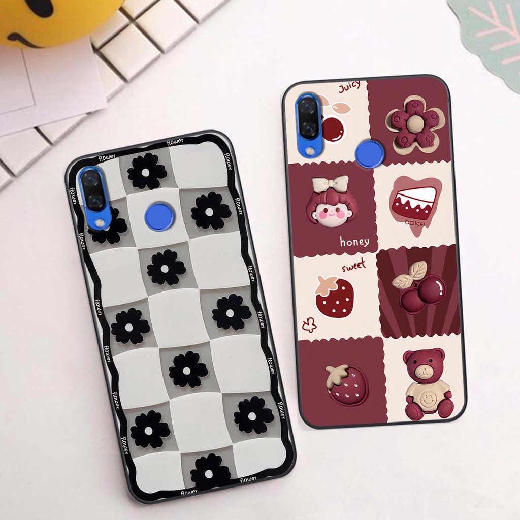 Ốp Huawei Nova 3 / Nova 3i in hình trái tim, caro kẹo ngọt đầy cá tính siêu đẹp siêu chất