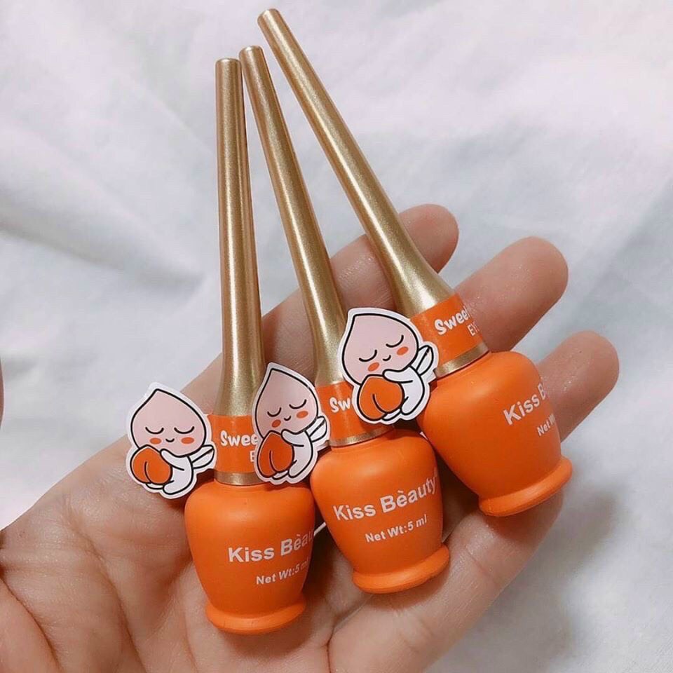 Kẻ mắt nước trái đào kiss beauty 57492  không lem không trôi dễ vẽ đậm sắc sảo cá tính KM07