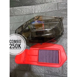 Ốp bầu lọc gió vario trong suốt / khói - vario 2018 / 2019 / 2020