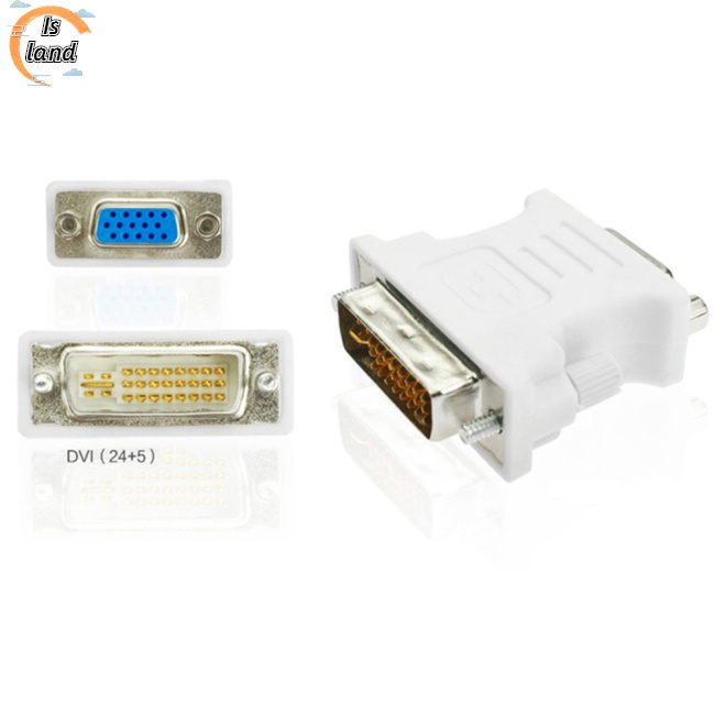 Đầu Chuyển Đổi Dvi-I 24 + 5 Pin Dvi Sang Vga Chuyên Dụng Cho Pc Laptop