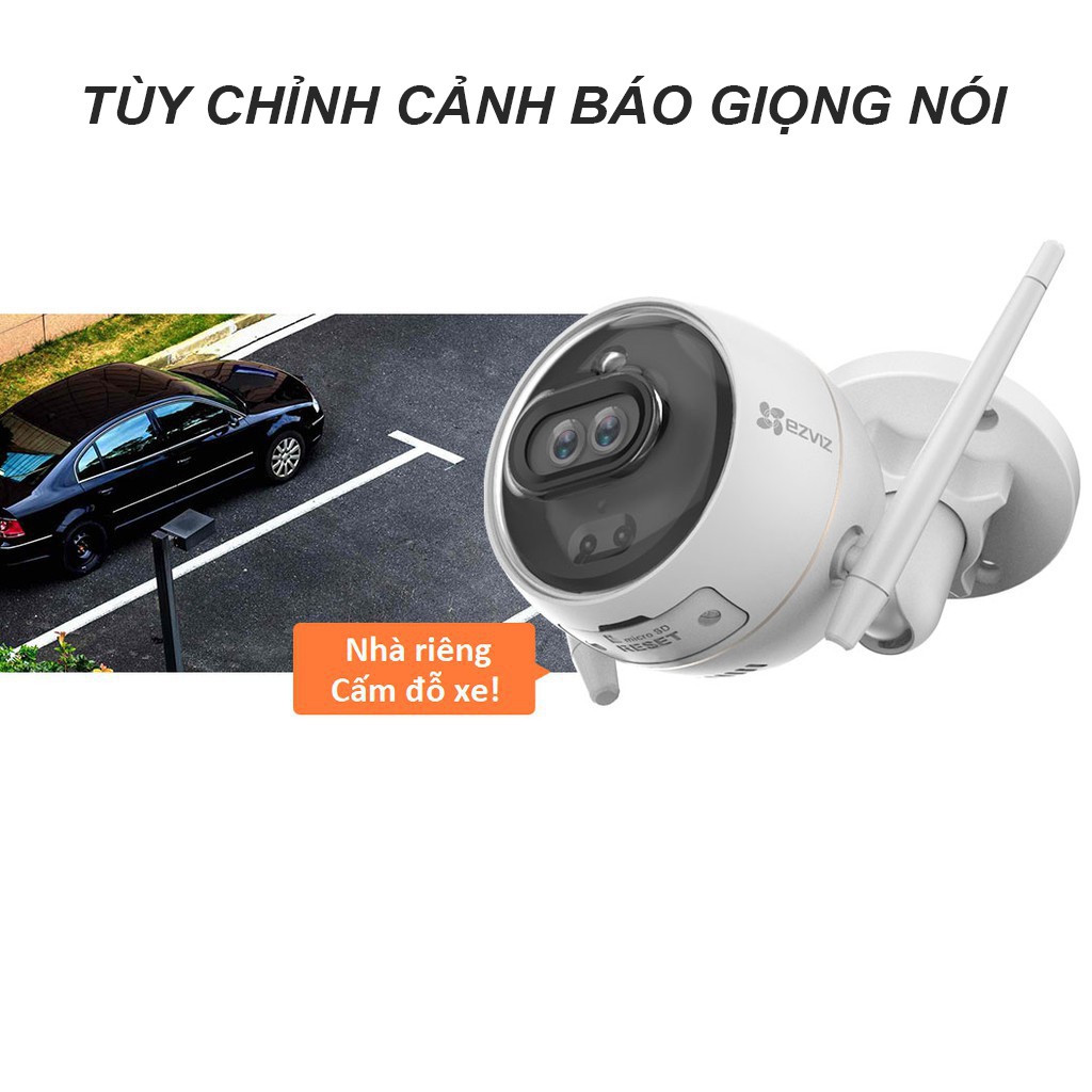 Camera Ngoài Trời Wi-Fi 2MP EZVIZ C3X HD 1080P Camera Kép - Hàng chính hãng bảo hành 24 tháng