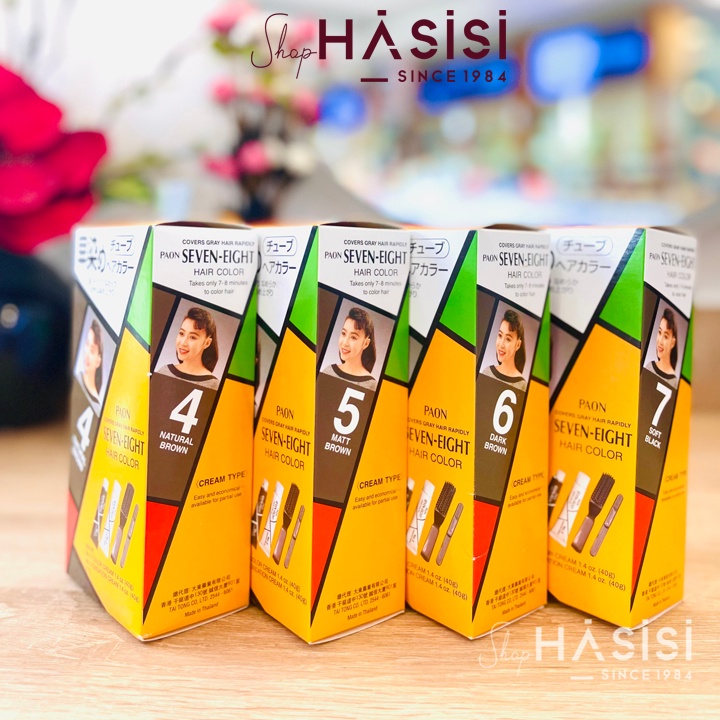 Thuốc Nhuộm SEVEN-EIGHT - Covers Gray Hair Rapidly Hair Color