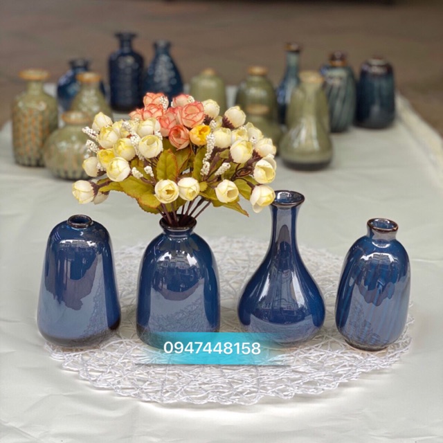 Lọ hoa mini men hoả biến