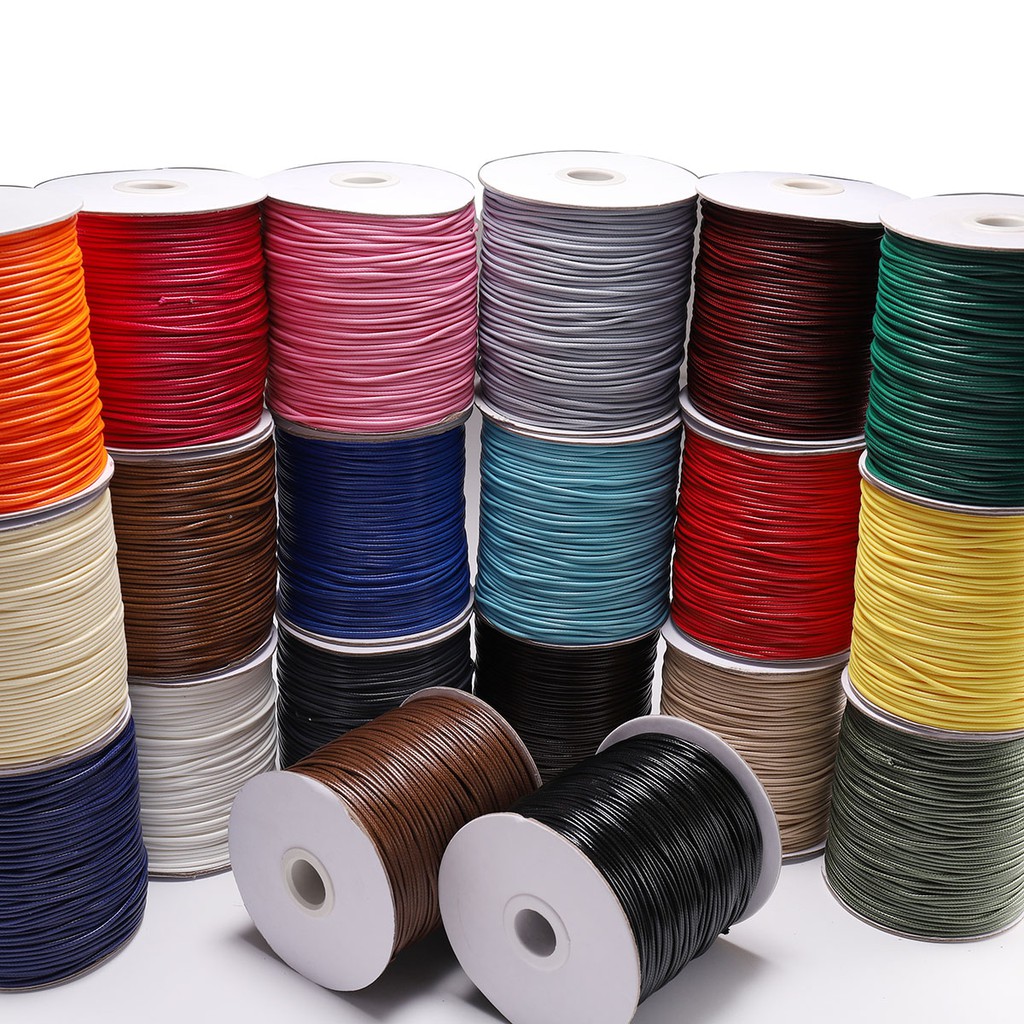 Cuộn dây da dùng để làm dây chuyền vòng tay đồ nữ trang trang thủ công tự làm DIY dài 10m có 22 màu chọn lựa