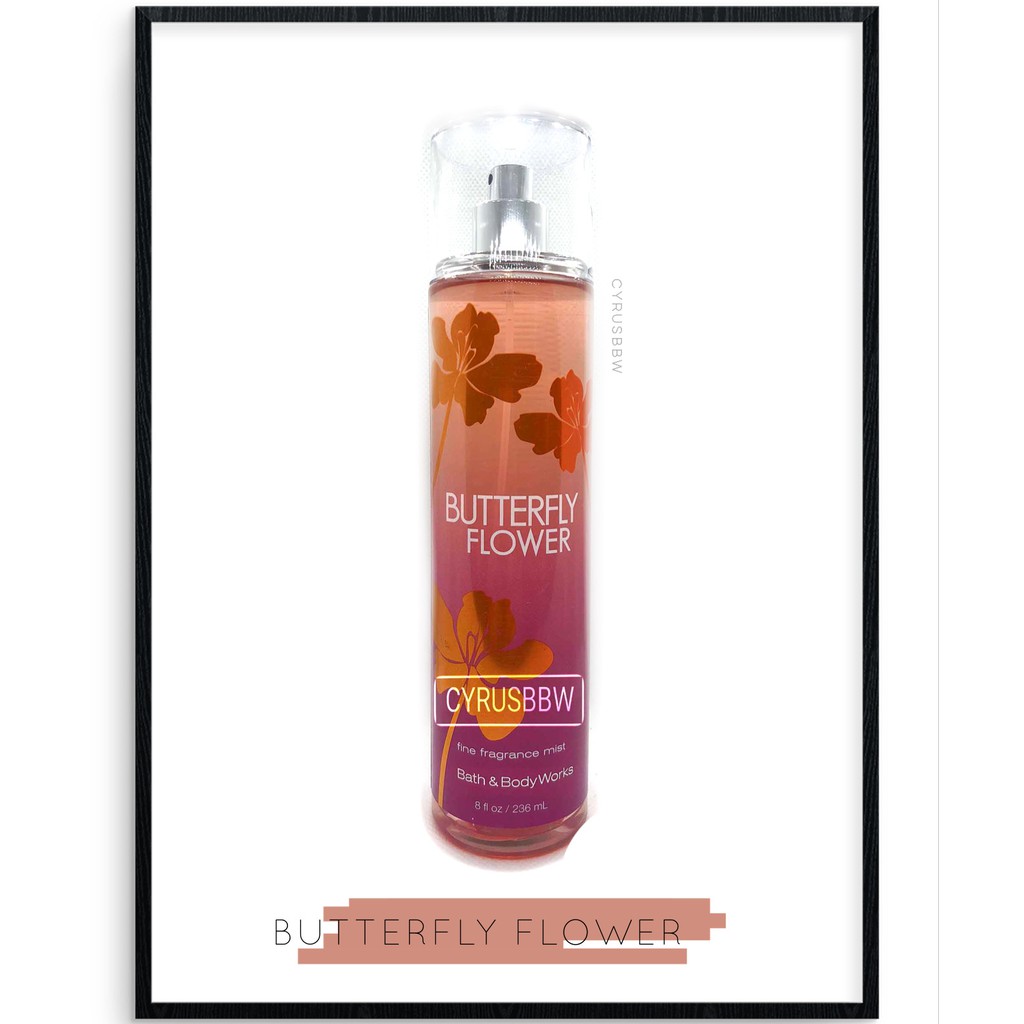 Mist Xịt Toàn Thân, Gel Tắm Bath & Body Works Butterfly Flower 236ml Từ Mỹ