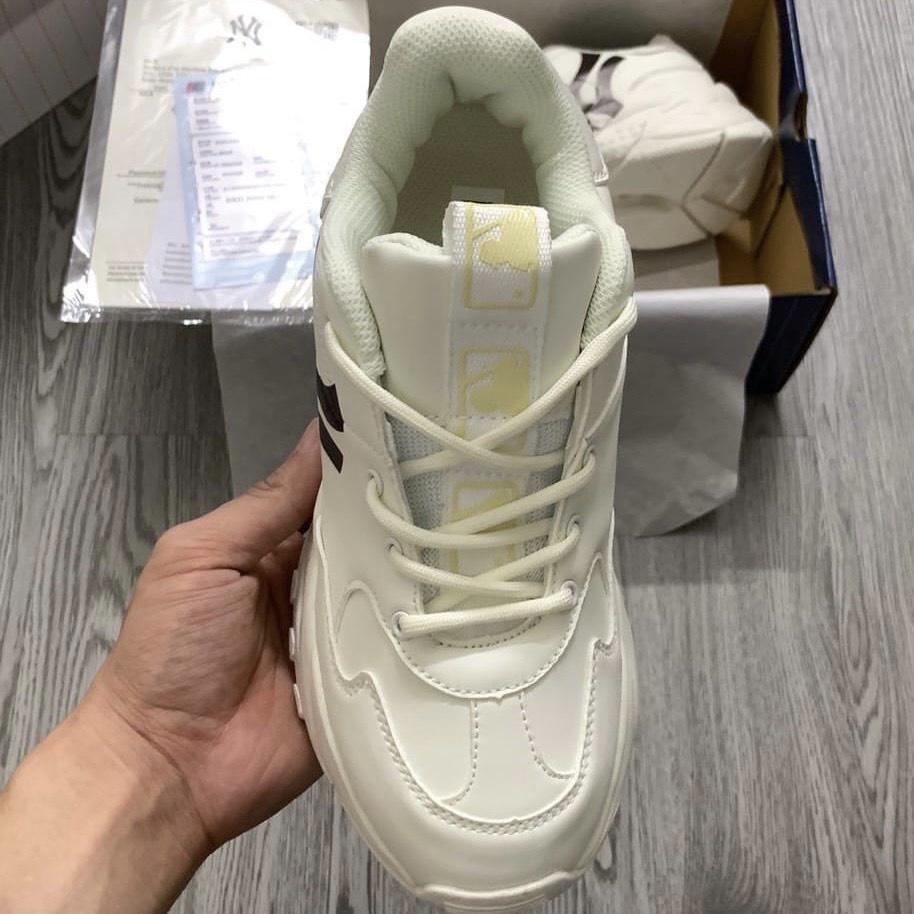 Giày SNEAKER_MLB Chunky NY, logo đen classic, full túi, box + bill