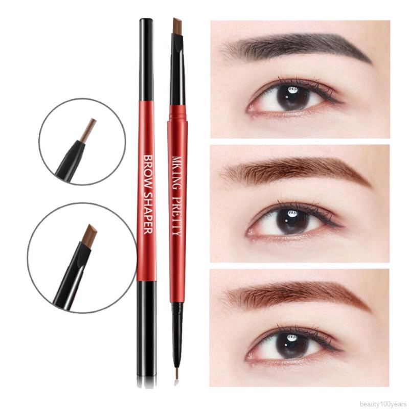 [Hàng mới về] Bút kẻ chân mày 2 đầu dạng xoay chống nước chống nhòe tiện dụng | BigBuy360 - bigbuy360.vn