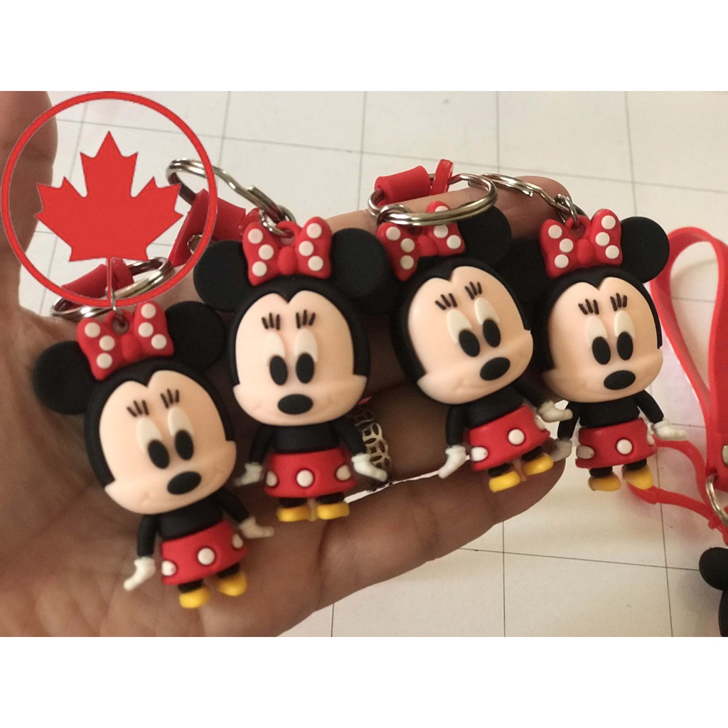 [Chuẩn Auth] Móc khoá gấu chuột Mickey - Minnie điệu đà (có sẵn)