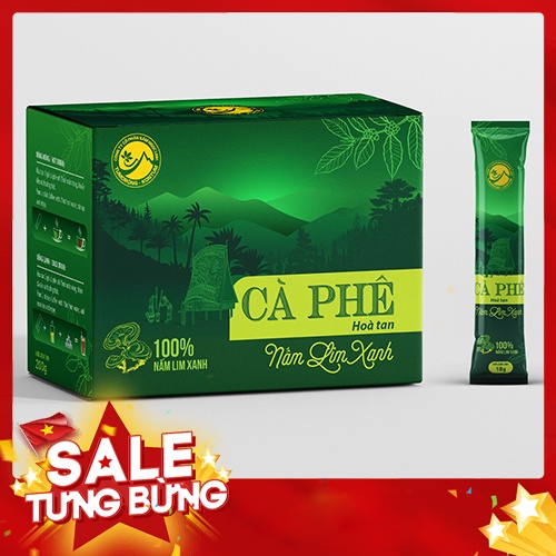 [Chính Hãng TuMơRông] Cà phê hoà tan Nấm Lim Xanh Quảng Nam (Hộp 20 gói) Tăng sức đề kháng - Giảm căng thẳng mệt mỏi | BigBuy360 - bigbuy360.vn