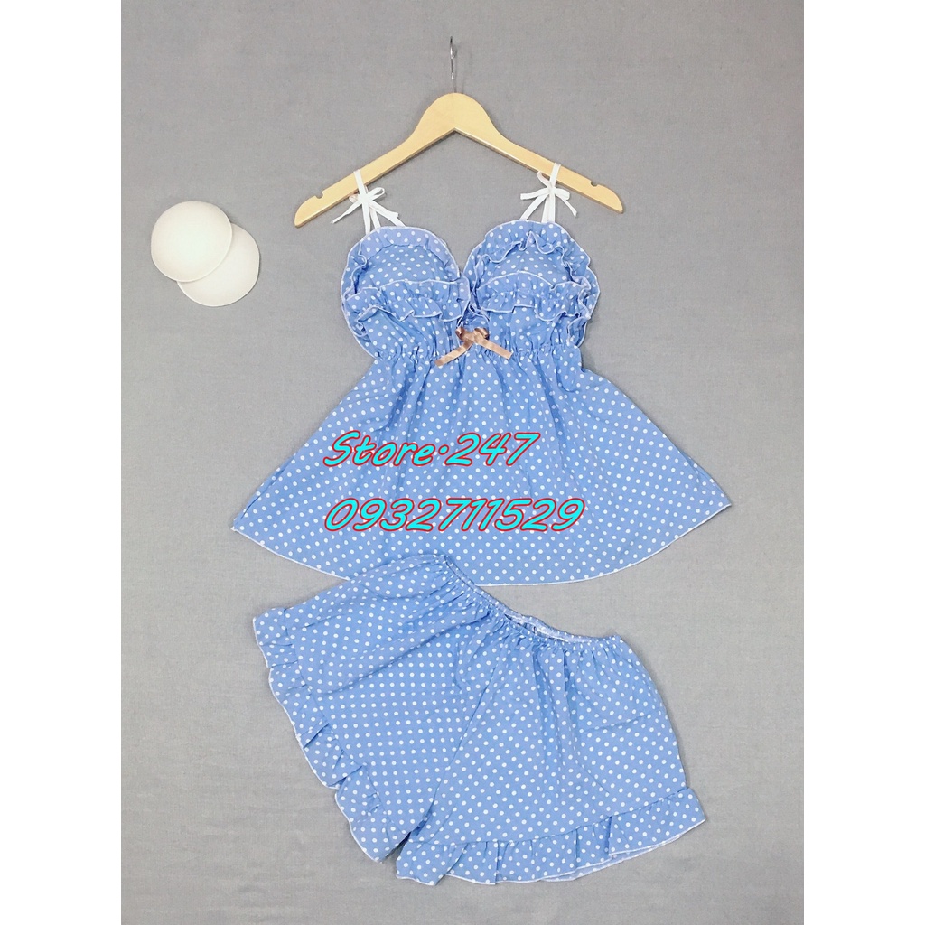 (60KG - 90KG) BIGSIZE LỤA CHẤM BI CÓ MÚT THÁO RỜI, VẢI MỊN MÁT MẶC KHÔNG NHĂN - HÀNG NHÀ MAY BAO ĐẸP | BigBuy360 - bigbuy360.vn