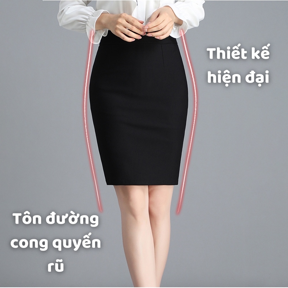 Chân Váy Nữ Bút Chì Công Sở Dáng Dài(BIGSIZE TỚI 90KG- Có Túi 2 Bên) Cạp Chun Co Giãn 4 Chiều, Chất Vải Cao Cấp | BigBuy360 - bigbuy360.vn