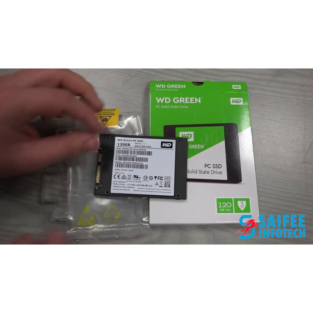 SSD WD Green 120GB Sata3 2.5" (Doc 545MB/s, Ghi 465MB/s) - WDS240G2G0A